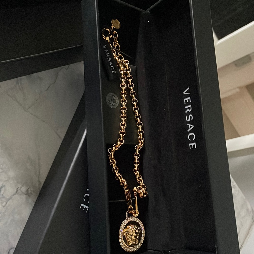 Versace Medusa icon necklace